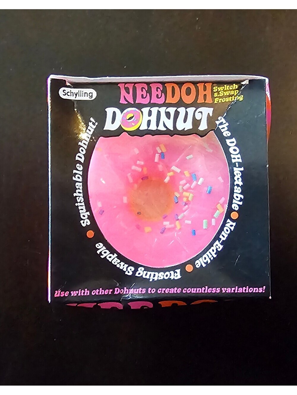 Needoh nee doh pink sprinkle donut dohnut new